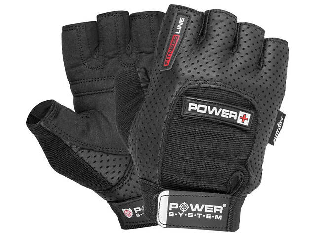 Рукавички для фітнесу Power System PS-2500 Power Plus Black L - Фото 1