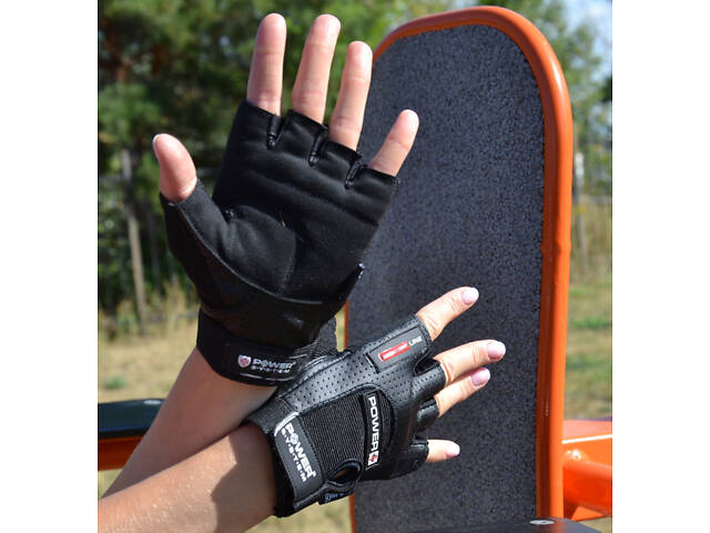 Рукавички для фітнесу Power System PS-2500 Power Plus Black L - Фото 6