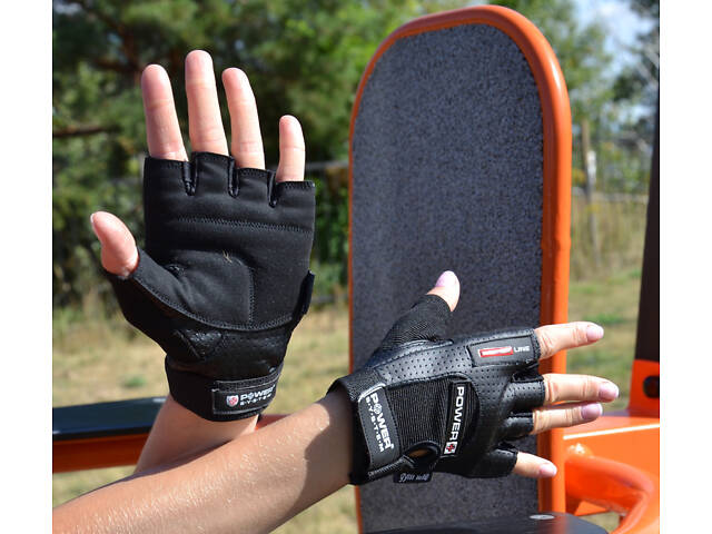 Рукавички для фітнесу Power System PS-2500 Power Plus Black L - Фото 10