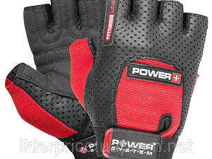 Рукавички для фітнесу Power System PS-2500 Power Plus Black/Red L, Оригінал!