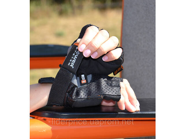 Рукавички для фітнесу Power System PS-2500 Power Plus Black/Grey XL, Оригінал! - Фото 7