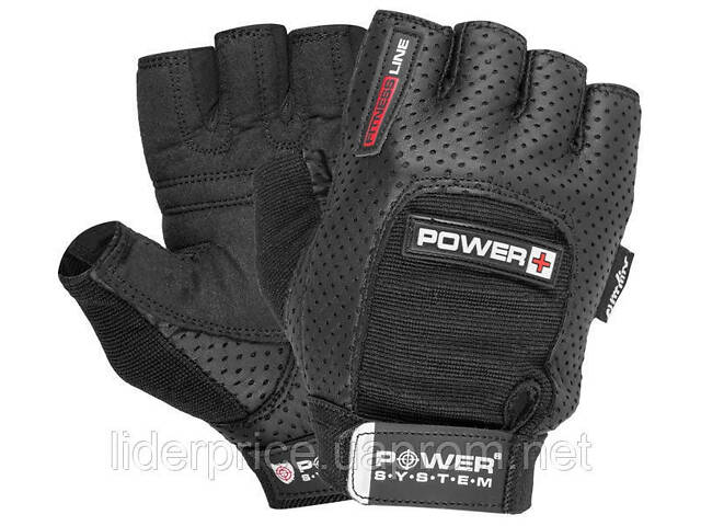 Рукавички для фітнесу Power System PS-2500 Power Plus Black S, Оригінал! - Фото 1