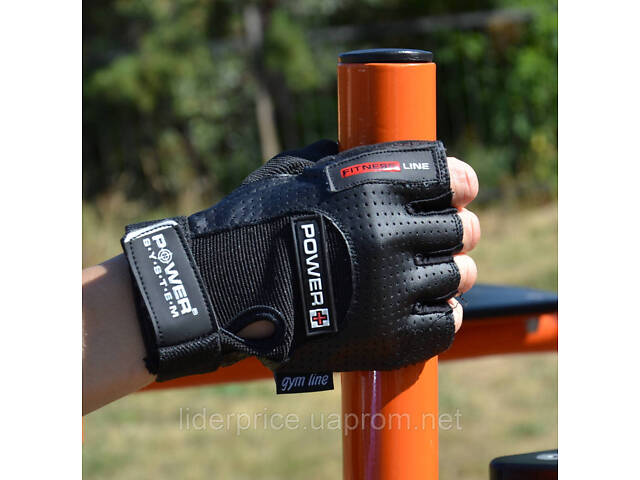 Рукавички для фітнесу Power System PS-2500 Power Plus Black S, Оригінал! - Фото 7