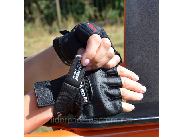 Рукавички для фітнесу Power System PS-2500 Power Plus Black S, Оригінал! - Фото 8