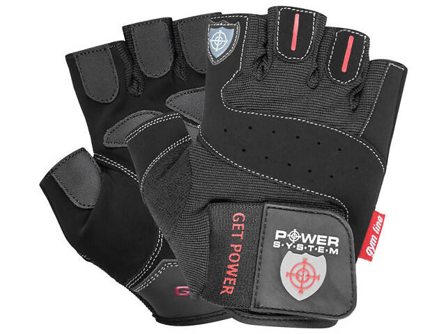 Рукавички для фітнесу Power System PS-2550 Get Power Black XS - Фото 1