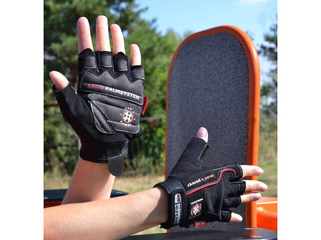 Рукавички для фітнесу Power System PS-2580 Man’s Power Black S - Фото 6