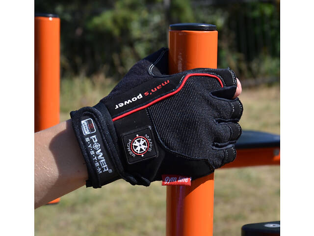 Рукавички для фітнесу Power System PS-2580 Man’s Power Black S - Фото 7