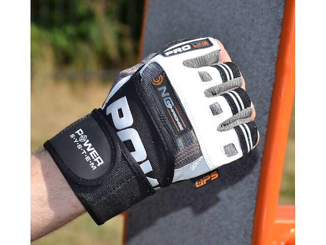 Рукавички для фітнесу Power System PS-2700 No Compromise Grey/White M - Фото 4