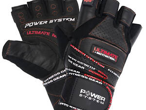 Рукавички для фітнесу Power System PS-2810 Ultimate Motivation Black/Red Line M