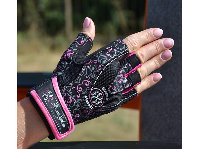 Рукавички для фітнесу Power System PS-2910 Classy Жіночі Pink XS - Фото 5