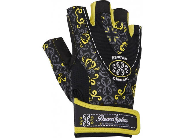 Рукавички для фітнесу Power System PS-2910 Classy Жіночі Yellow S - Фото 2