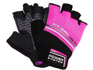Перчатки для фитнеса Power System PS-2920 Fit Girl Evo Pink S