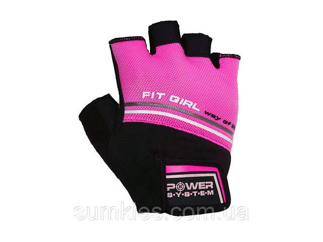Рукавички для фітнесу Power System PS-2920 Fit Girl Evo Pink XS - Фото 4