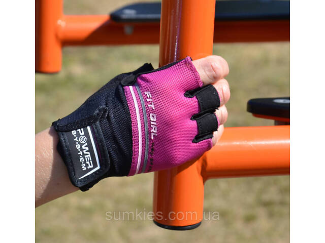 Рукавички для фітнесу Power System PS-2920 Fit Girl Evo Pink XS - Фото 8