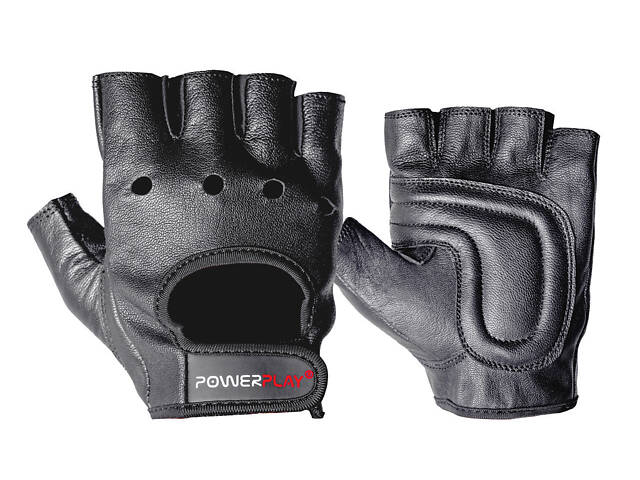 Рукавички для фітнесу PowerPlay 1572 Чорні L - Фото 1
