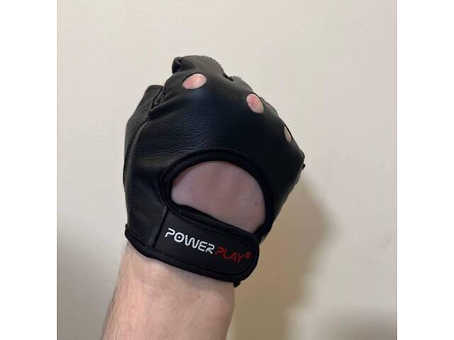 Рукавички для фітнесу PowerPlay 1572 Чорні L - Фото 10