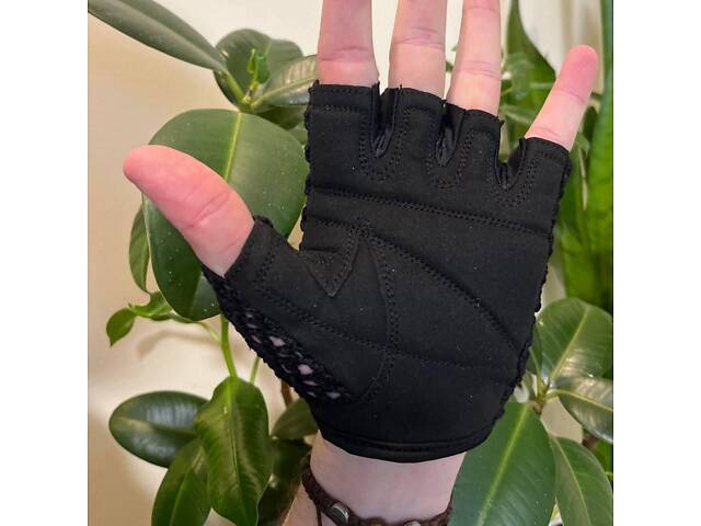 Рукавички для фітнесу PowerPlay 1953 Чорні M - Фото 5