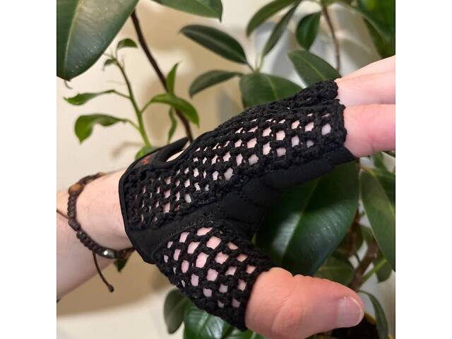 Рукавички для фітнесу PowerPlay 1953 Чорні M - Фото 9