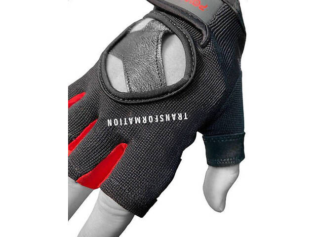 Рукавички для фітнесу PowerPlay 2222 Чорні M - Фото 4