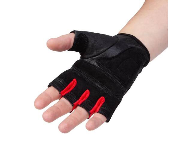 Рукавички для фітнесу PowerPlay 2222 Чорні M - Фото 5