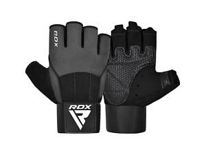 Рукавички для фітнесу RDX W3 GREY WITH EVA PADDING-L