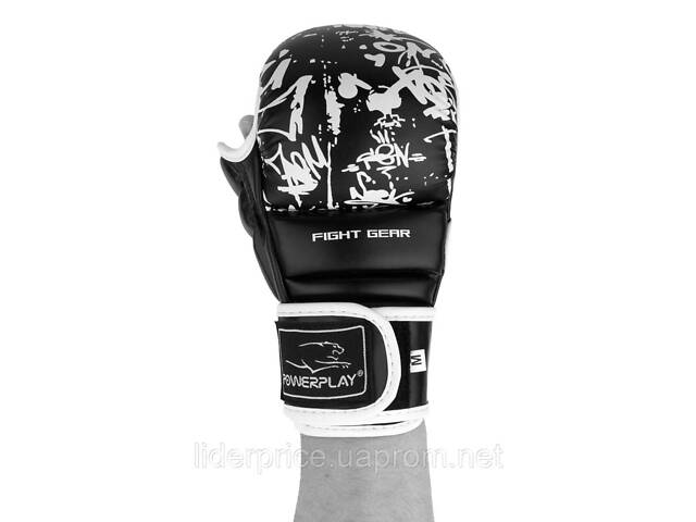 Рукавички для Karate PowerPlay 3092KRT Чорні-Білі S, Оригінал! - Фото 4