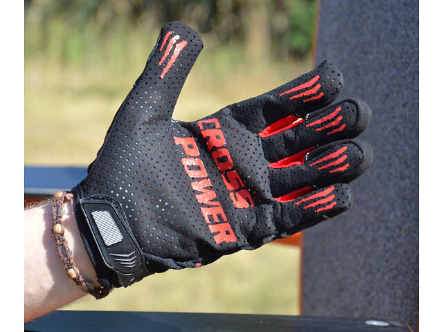 Рукавички для кросфіту з довгим пальцем Power System PS-2860 Cross Power Black/Red M - Фото 6