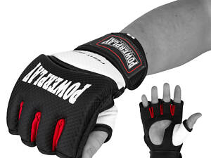 Рукавички для MMA PowerPlay 3075 Чорні-Білі XL