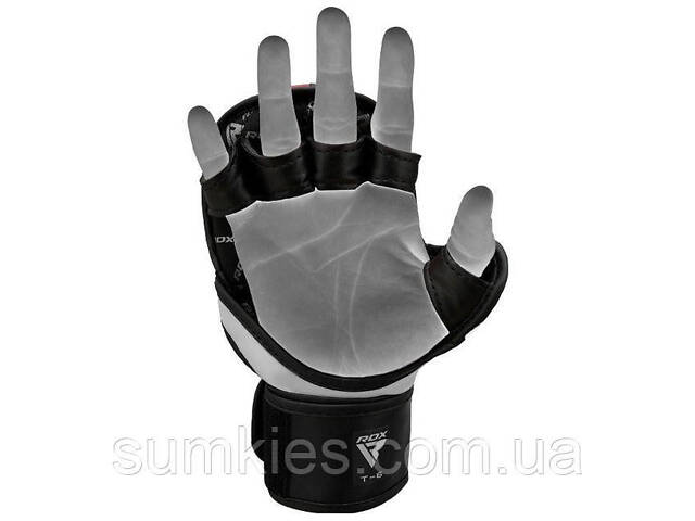 Рукавиці для ММА (Греплінгові рукавички) RDX T6 Plus Rex Red L (капа у комплекті) - Фото 7