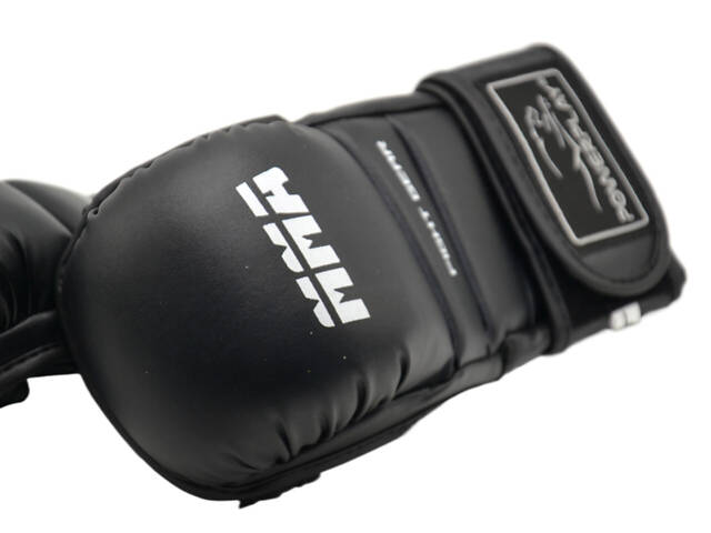 Рукавиці для MMA PowerPlay 3026 Чорні XL - Фото 10