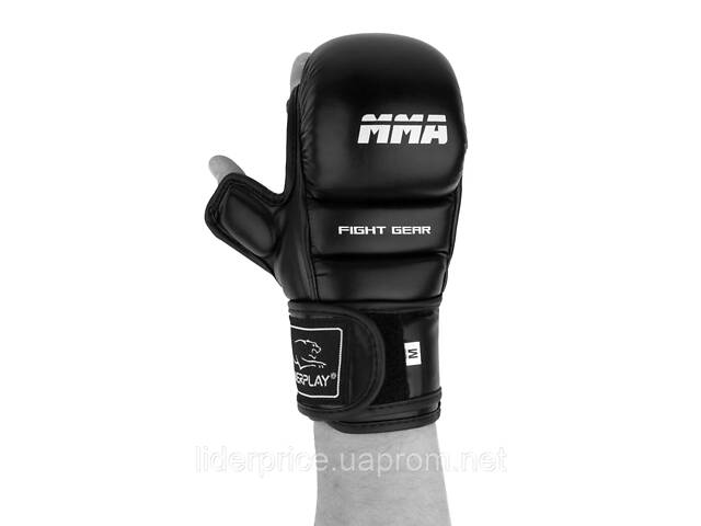 Рукавиці для MMA PowerPlay 3026 Чорні XL, Оригінал! - Фото 4