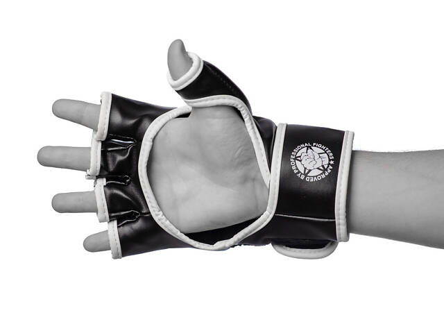 Рукавиці для MMA PowerPlay 3056 А Чорно-Білі XL - Фото 3