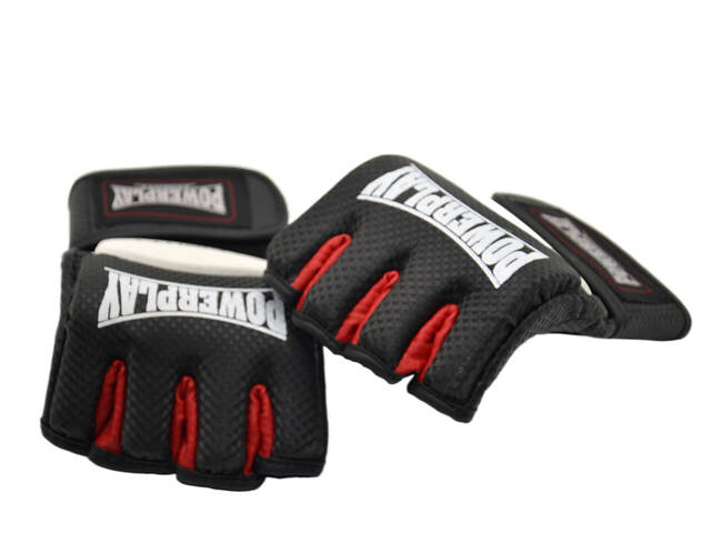 Рукавиці для MMA PowerPlay 3075 Чорні-Білі L - Фото 9