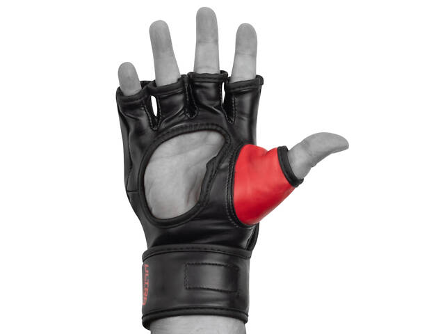 Рукавиці для MMA PowerPlay 3093 Чорні M - Фото 4