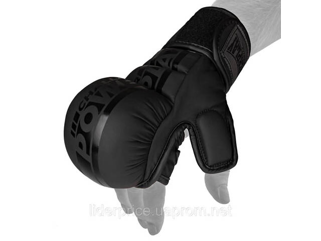 Рукавиці для MMA PowerPlay PP_3033 Ultra Matt Чорні XL, Оригінал! - Фото 4