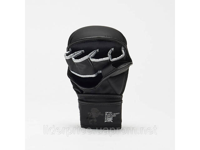 Перчатки грепплинговые для ММА Leone BLACK Edition L (капа в комплекте), Оригинал! - Фото 4