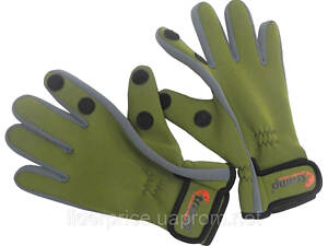 Рукавиці TRAMP Effort неопренові 1,5мм зелені/сірі UTRGB-002 L, Оригінал!