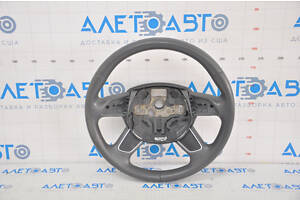 Кермо голе Audi A4 B8 13-16 шкіра сірий, 4 спиці, потерт