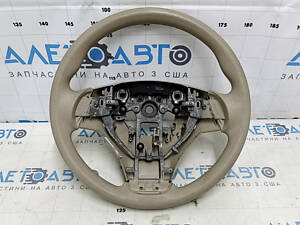 Руль голый Nissan Rogue 14-16 резина бежевая, потерт, под чистку