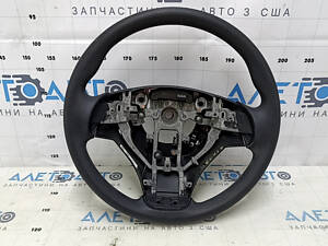 Руль голый Nissan Rogue 14-16 резина черный, царапины, сломано крепление