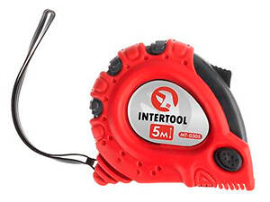 Рулетка Intertool 5 м х 19 мм супер-магніт (MT-0305)