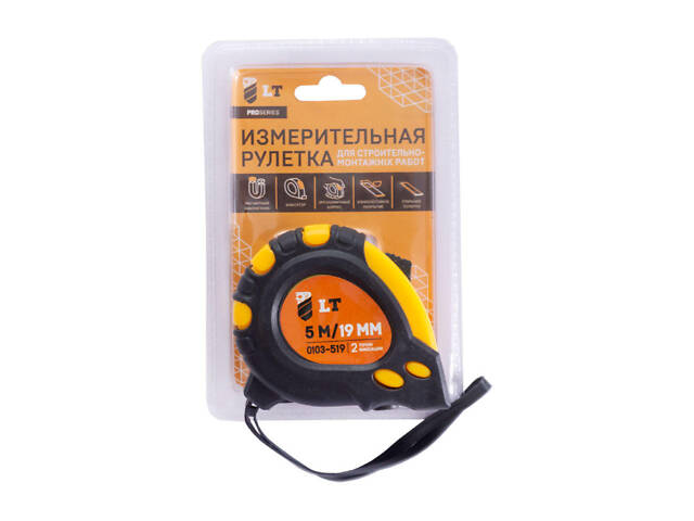 Рулетка LT 5 м x 19 мм магнит (0103-519) - Фото 4