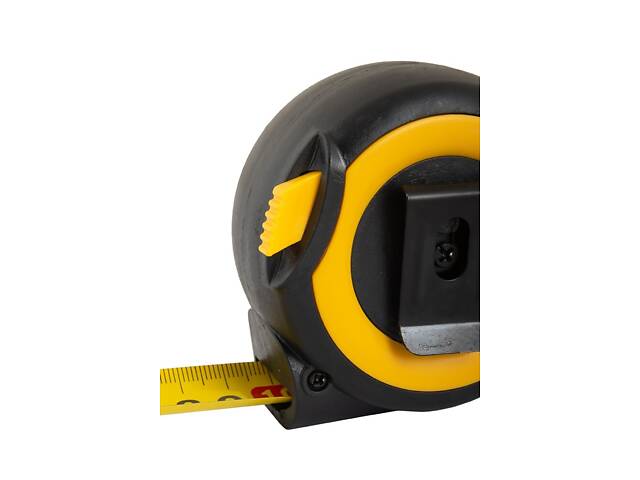Рулетка MASTERTOOL 5 м 19 мм з магнітами автоматичний фіксатор покриття TPR храповий механізм 61-0519 - Фото 2