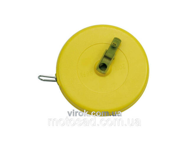 Рулетка мірна стрічка VOREL : L= 30 м, фіберглас [12/60] - Фото 1