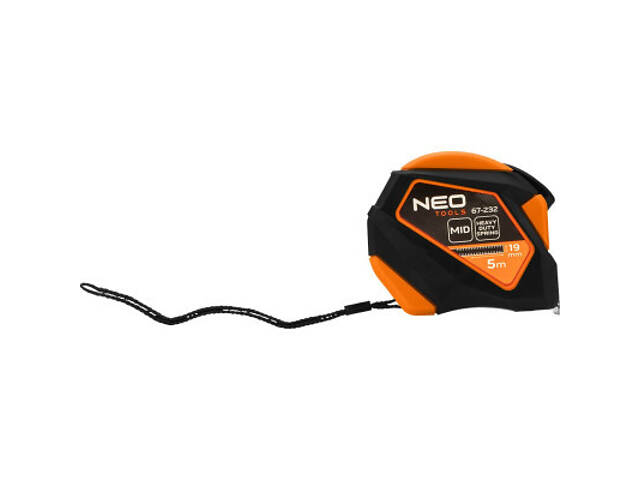 Рулетка Neo Tools 5мx19мм, з фіксатором змотування, магніт (67-232) - Фото 8
