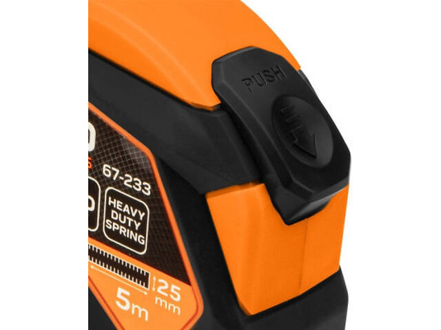 Рулетка Neo Tools 5мx25мм, з фіксатором змотування, магніт (67-233) - Фото 6