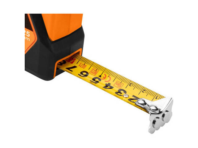 Рулетка Neo Tools 5мx25мм, з фіксатором змотування, магніт (67-233) - Фото 8