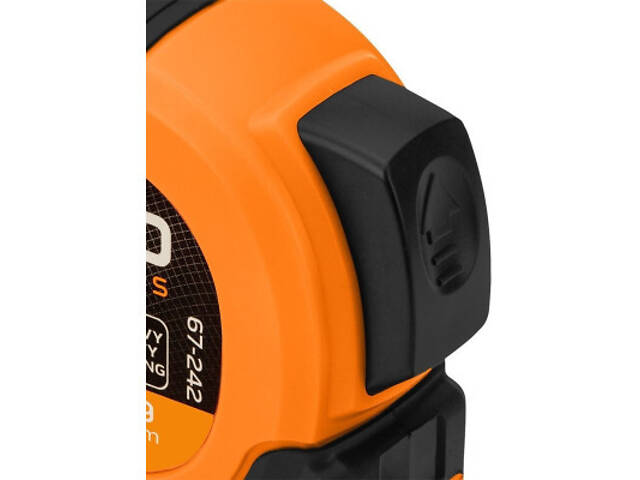 Рулетка Neo Tools Super Black, 5мx19мм, з фіксатором змотування, магніт (67-242) - Фото 7