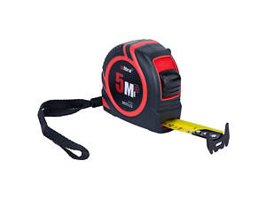 Рулетка з гумовим покриттям з нейлоновим покриттям полотна 5м×19мм ULTRA (3825122)