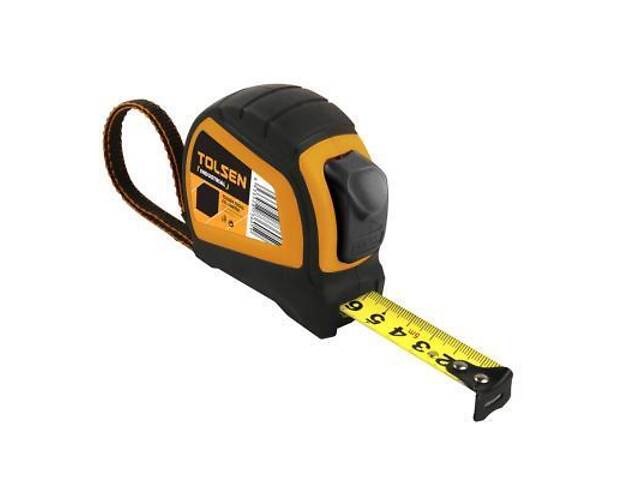 Рулетка Tolsen 8 м х 25 мм автостоп ЕРГО (36015) - Фото 1